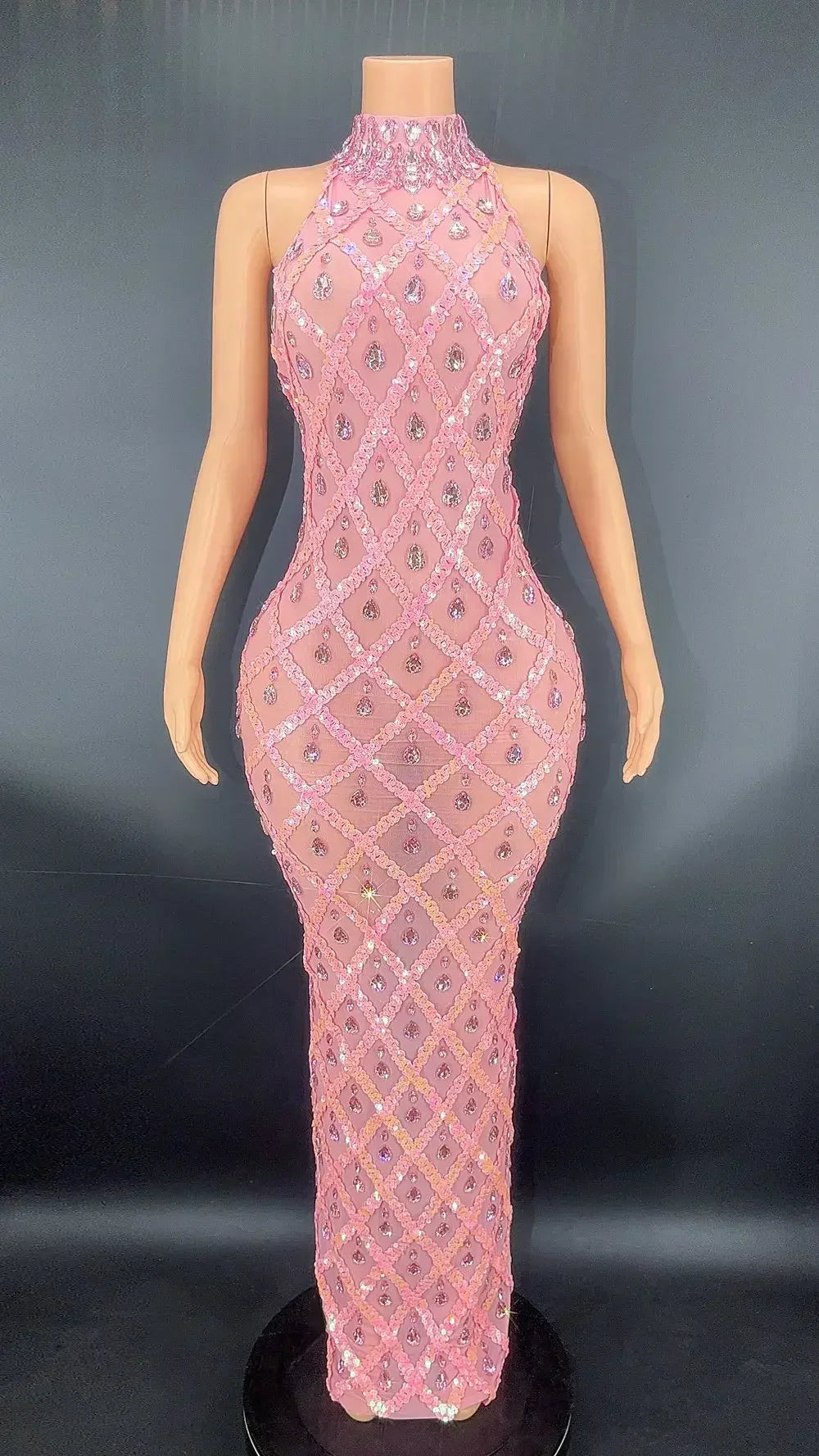 DCDI Angles Luxury Diamond Studded Evening Gown