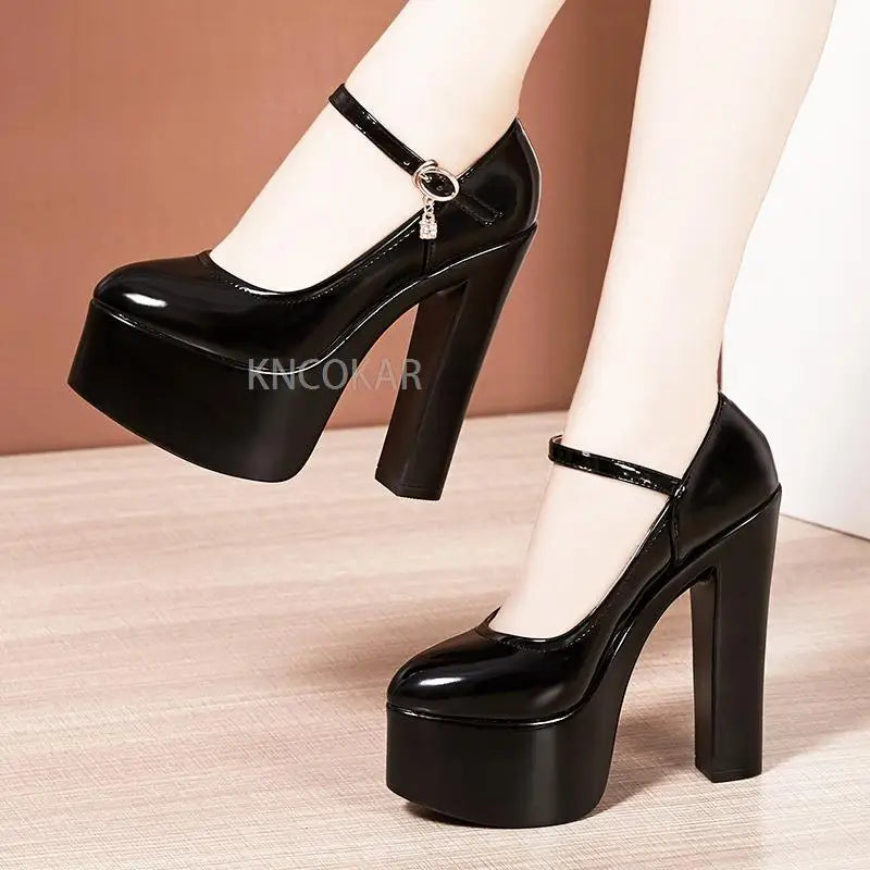 DS Designer Love Locks Classic Platform Maryjane's