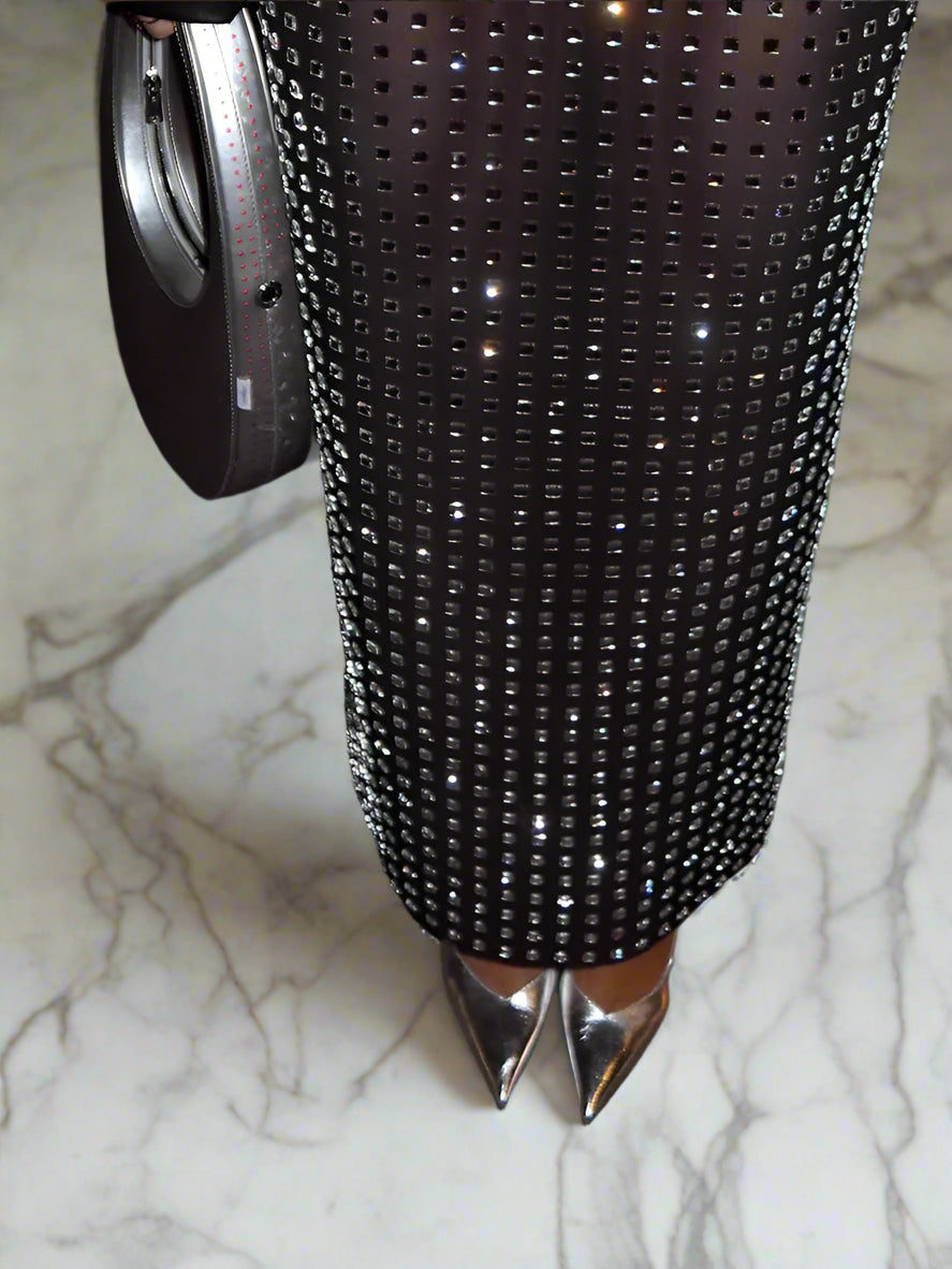 DCDI Studded Floor Length Pencil Skirt