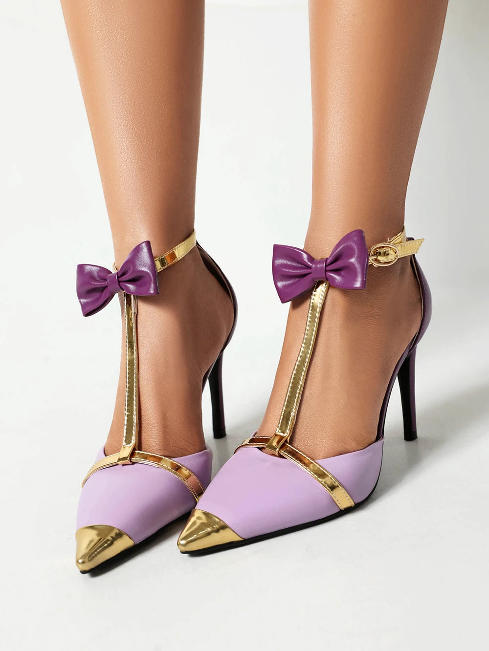 DS Designer Lola T-Strap Heels