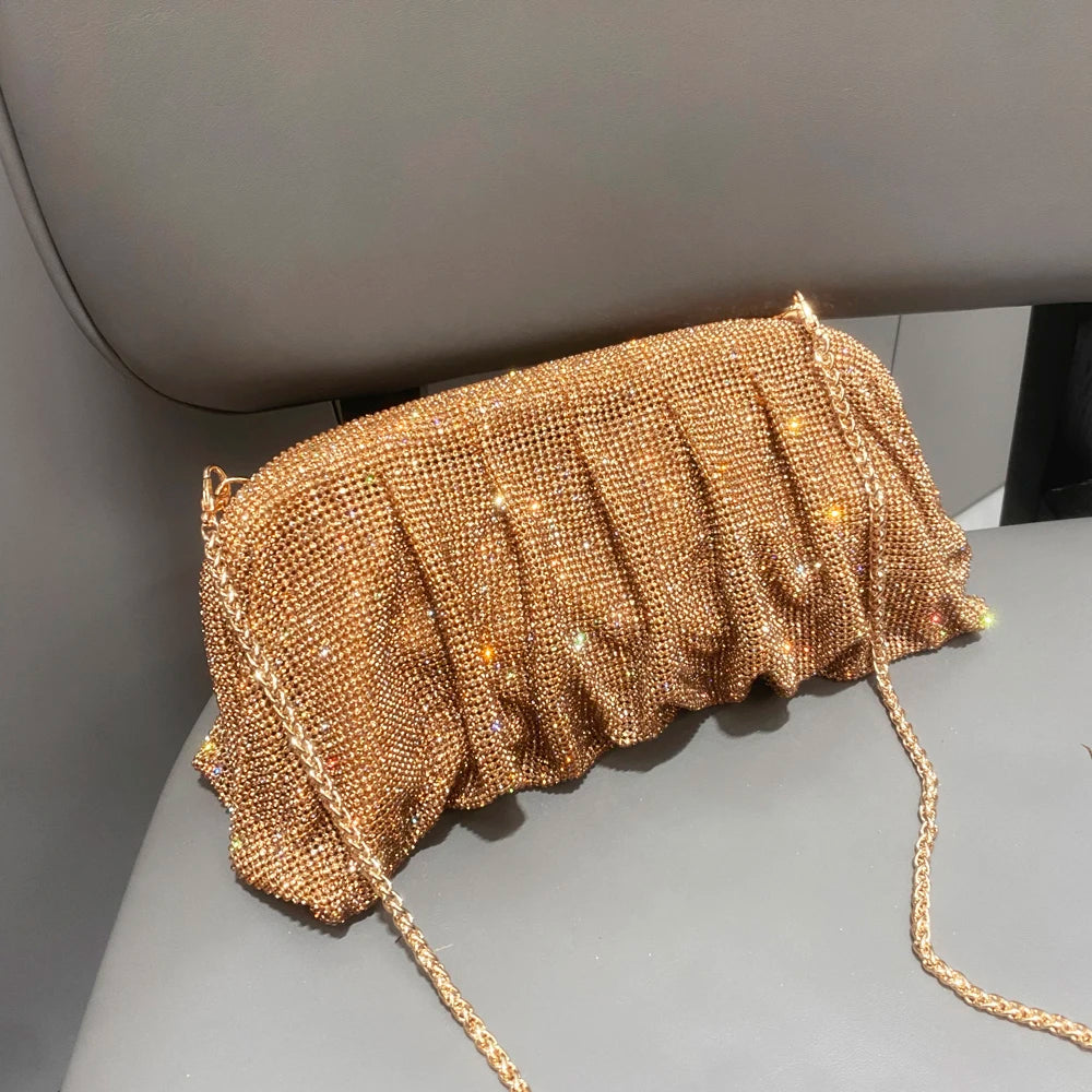 DCDI Heiress Handmade Diamond Studded Luxury Evening Clutch Handbag