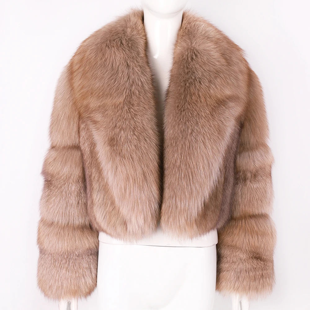 DS Real Foxy Fur Women's Cropped Fur Jacket