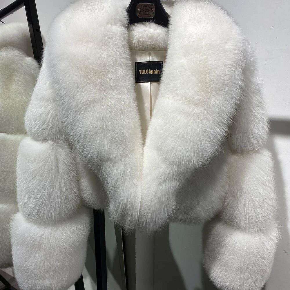 DS Real Foxy Fur Women's Cropped Fur Jacket