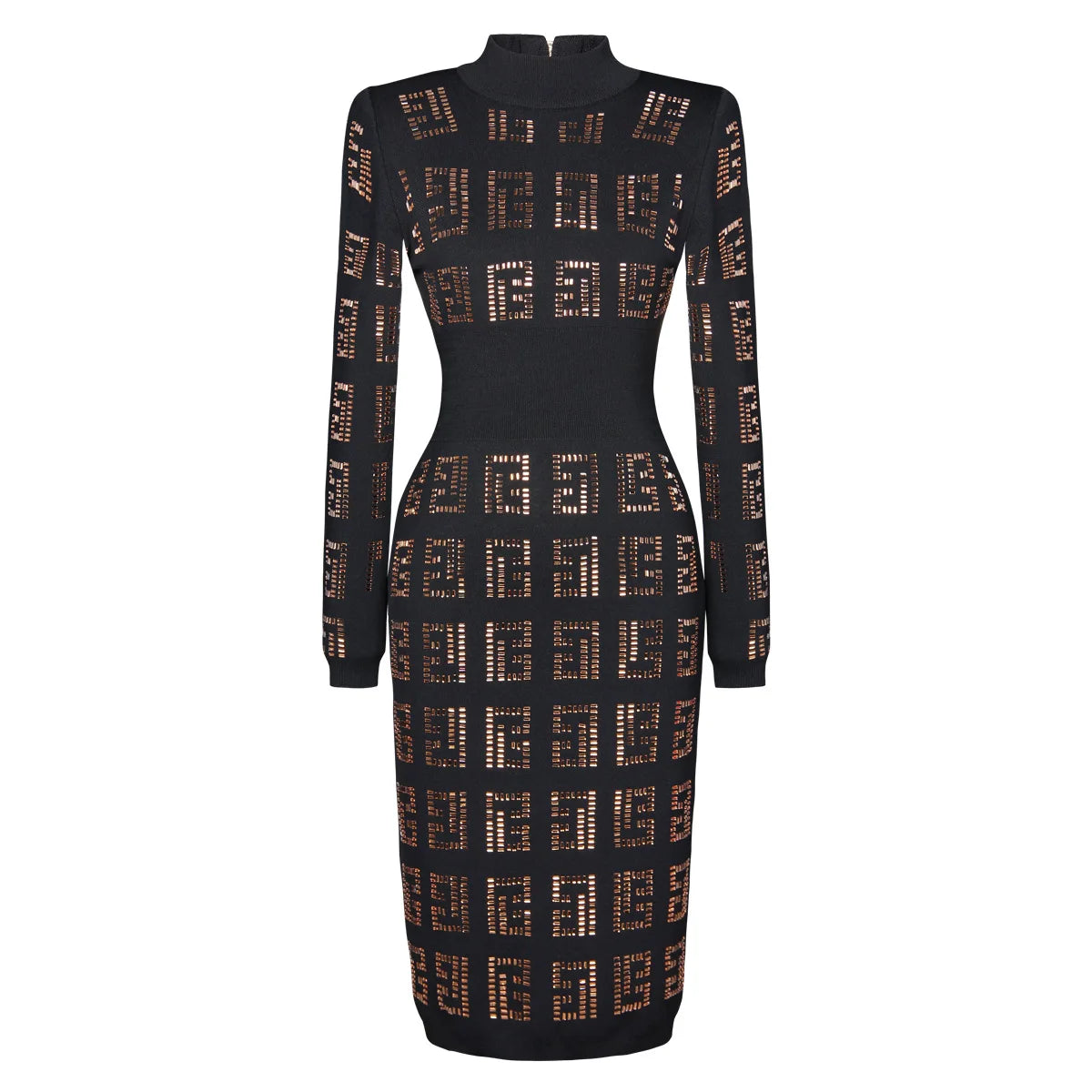 DCDI Amazed Luxury Studded Woven Fitted Dress
