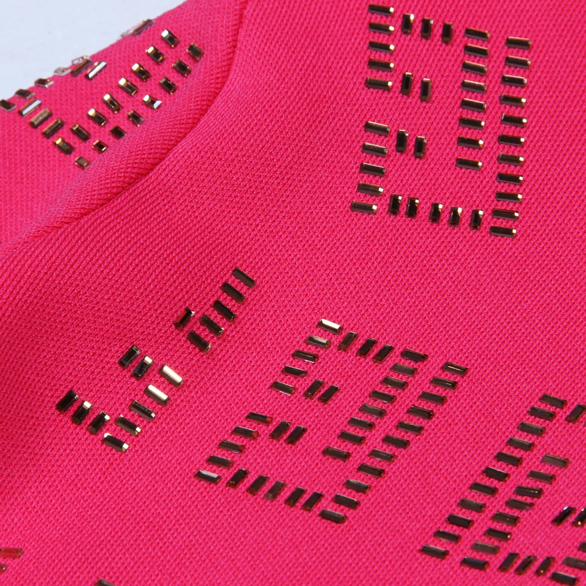DCDI Amazed Luxury Studded Woven Fitted Dress