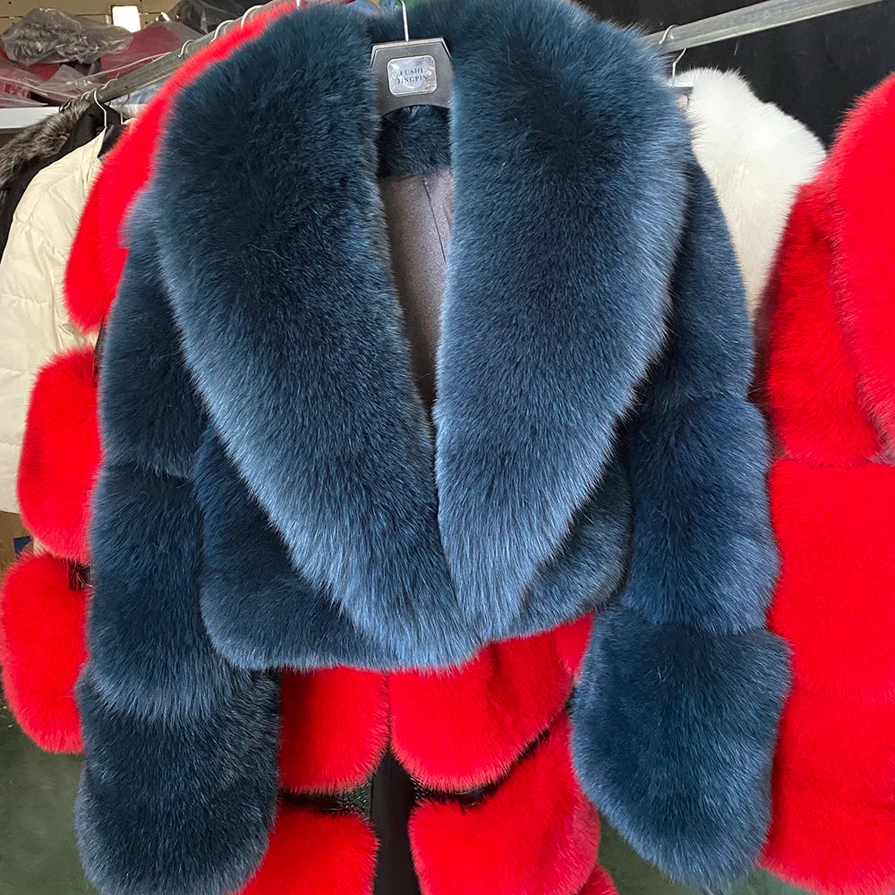 DS Real Foxy Fur Women's Cropped Fur Jacket