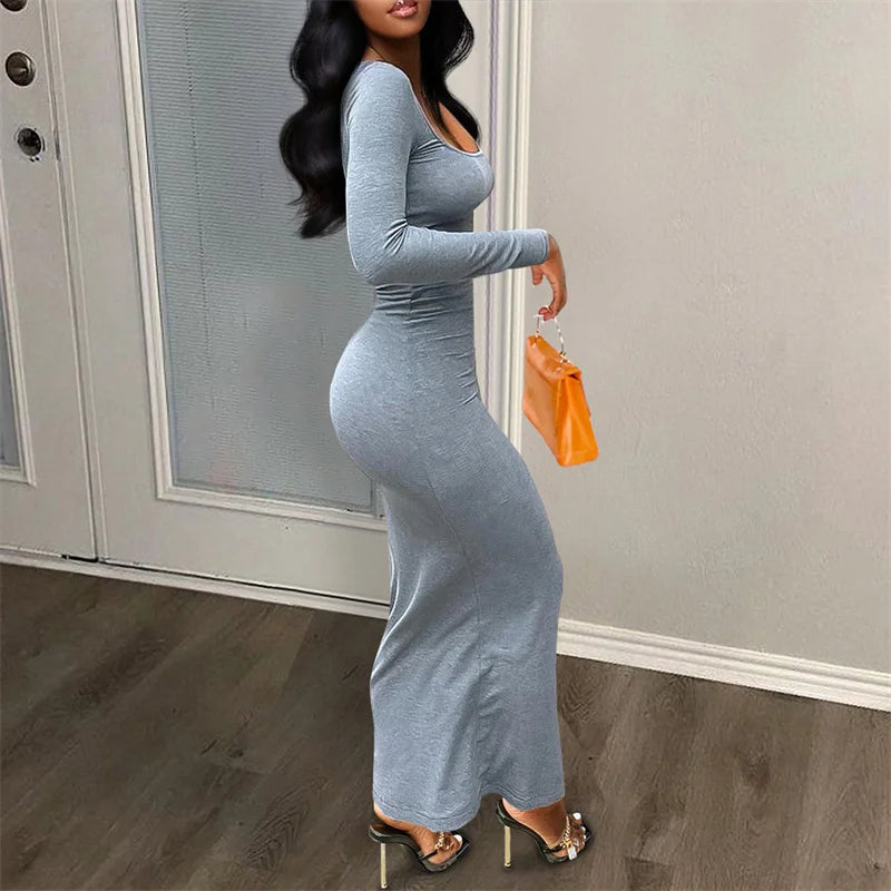 DS Everday Sexy Solid Ribbed Bodycon
