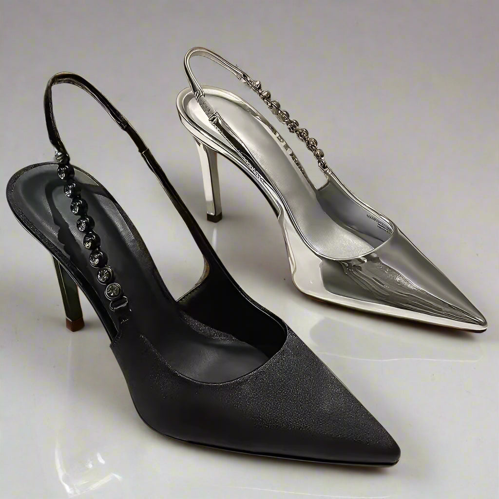 DCDI 76224 Luxury Diamond Sling Back Pumps
