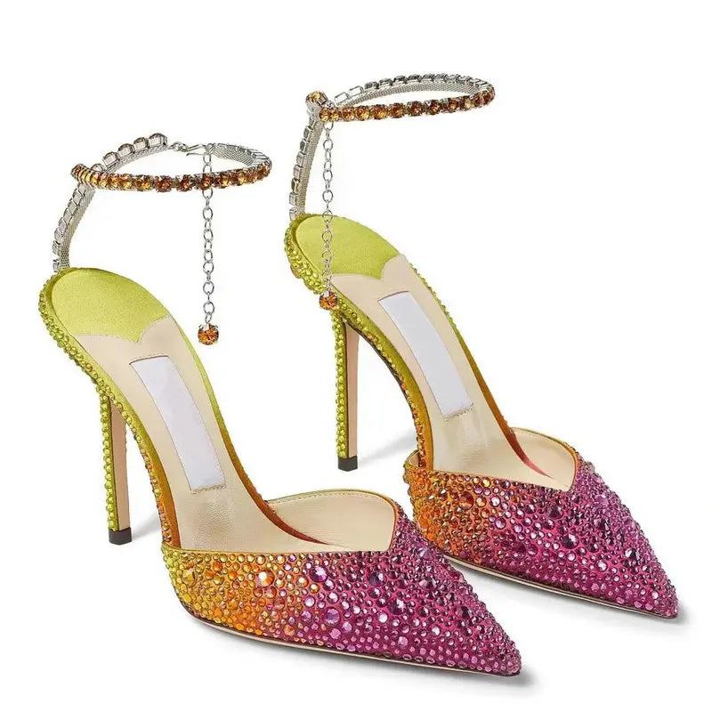 DCDI Diamond Starstruck Open Heel Pumps