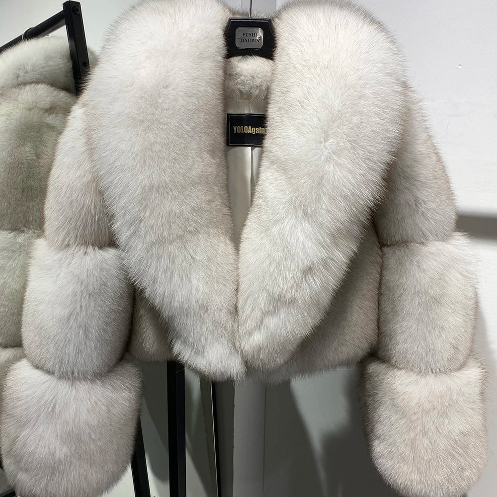 DS Real Foxy Fur Women's Cropped Fur Jacket