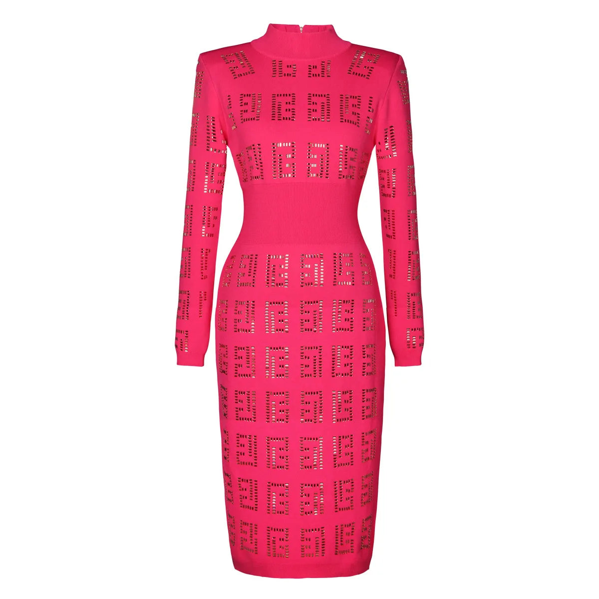 DCDI Amazed Luxury Studded Woven Fitted Dress