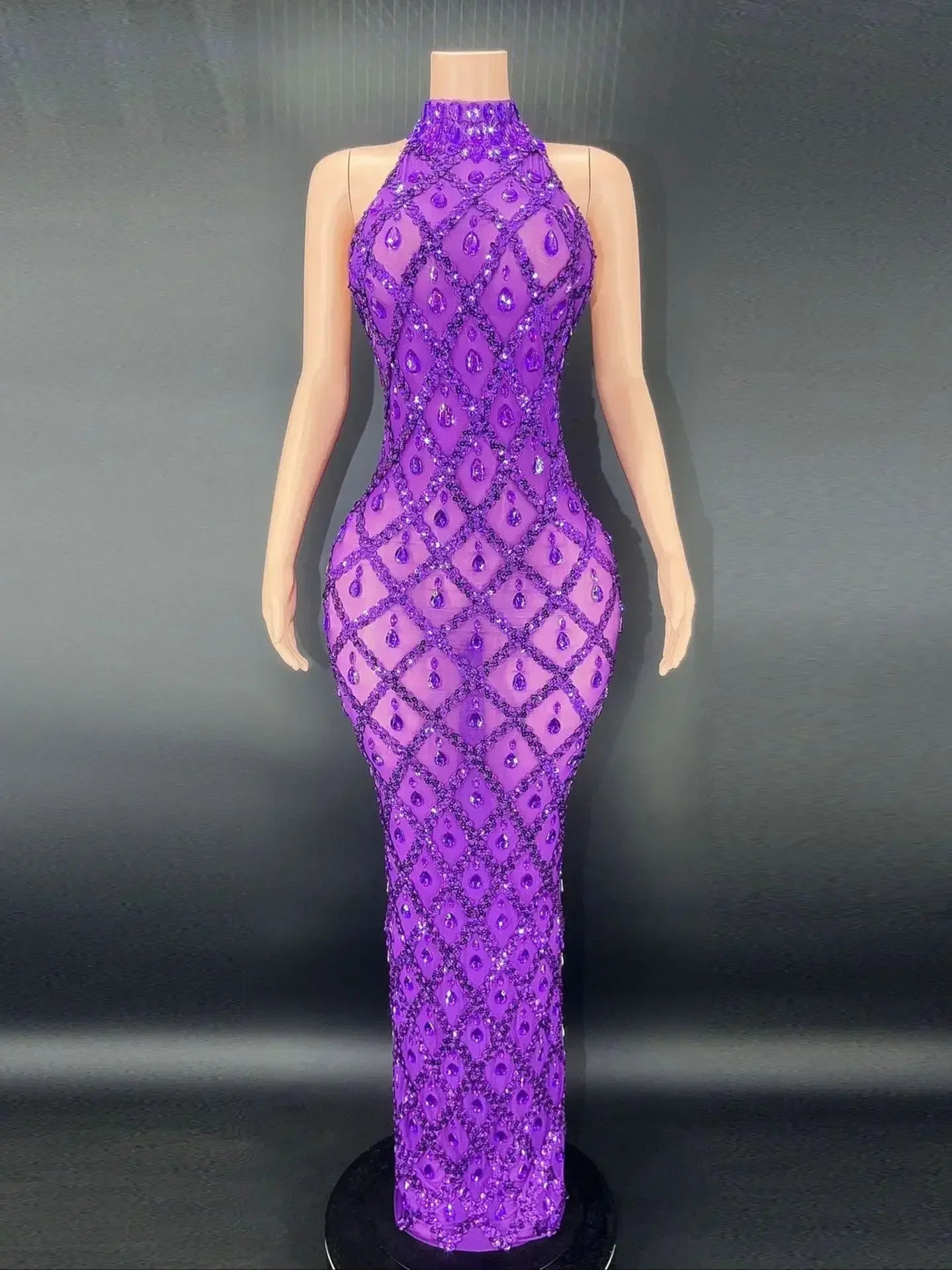 DCDI Angles Luxury Diamond Studded Evening Gown