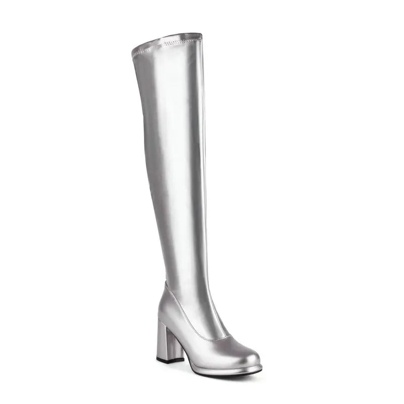 DS Designer 7737-8443 Over The Knee Block Heel Boots