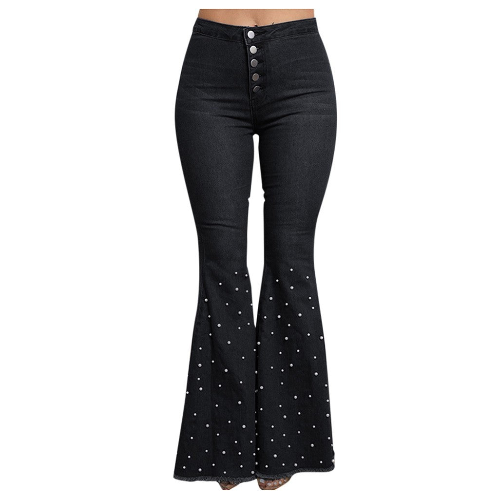 DS Designer 1963-73 Premium Denim Luxury Flare Bell Bottom Jeans