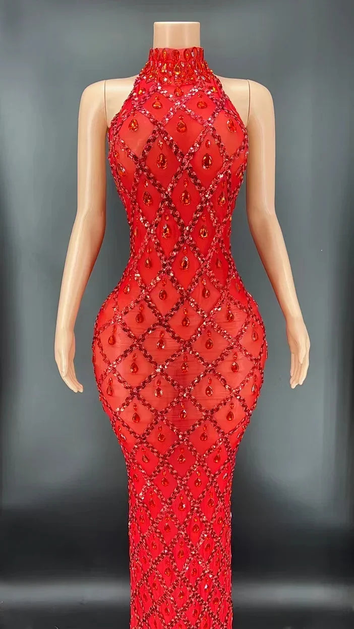 DCDI Angles Luxury Diamond Studded Evening Gown