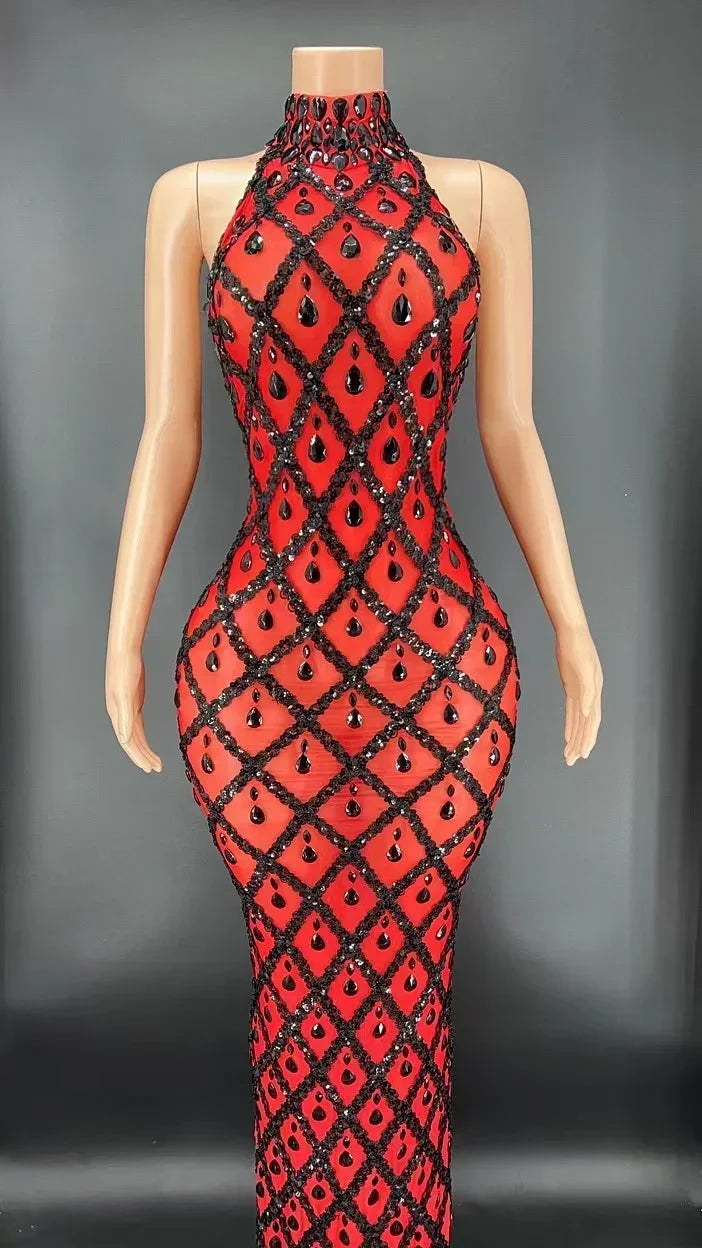 DCDI Angles Luxury Diamond Studded Evening Gown