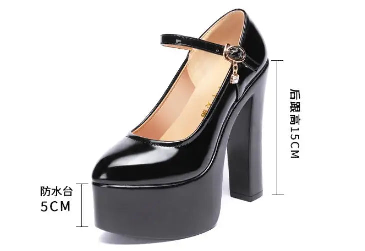 DS Designer Love Locks Classic Platform Maryjane's
