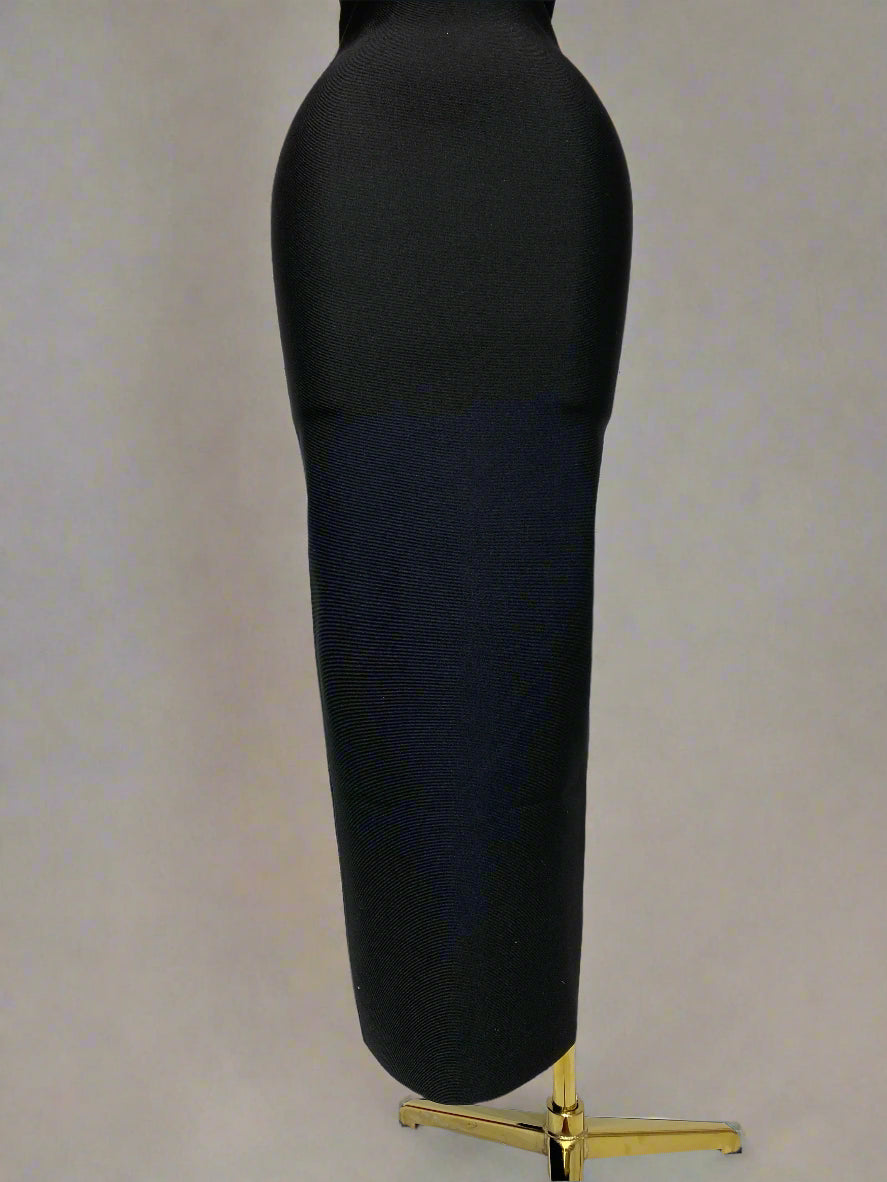 DS Designer 77-8888 Elegant Strapless Bandage Evening Gown