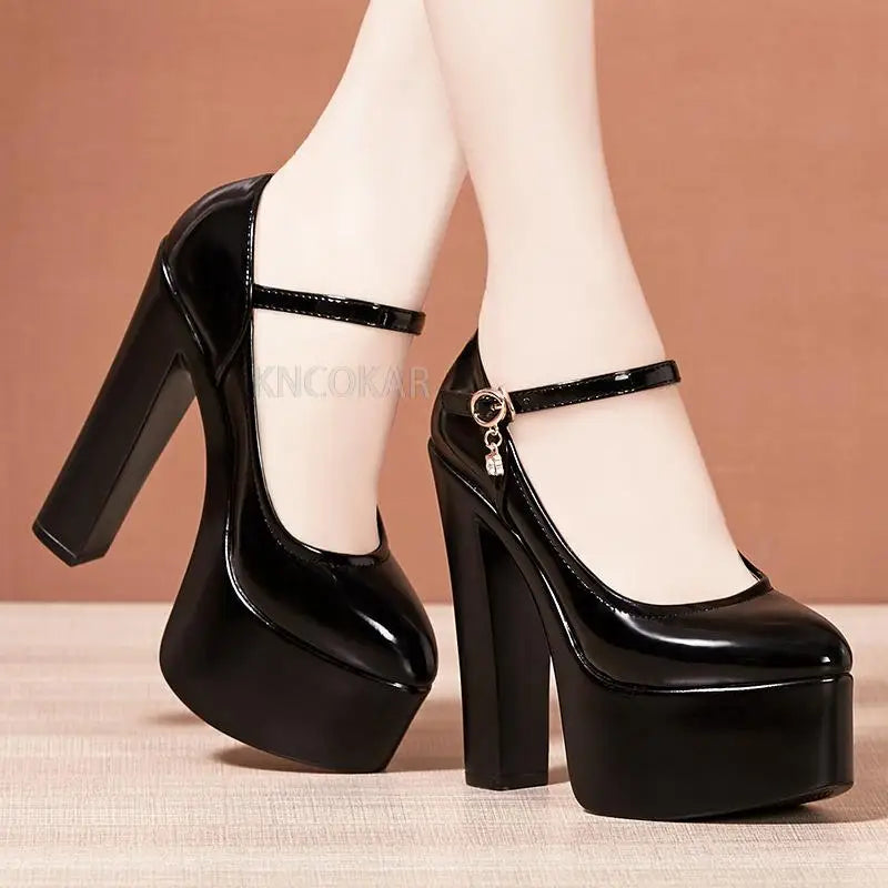 DS Designer Love Locks Classic Platform Maryjane's