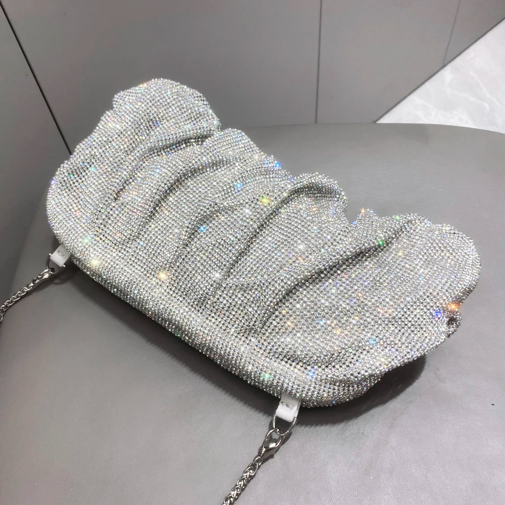 DCDI Heiress Handmade Diamond Studded Luxury Evening Clutch Handbag