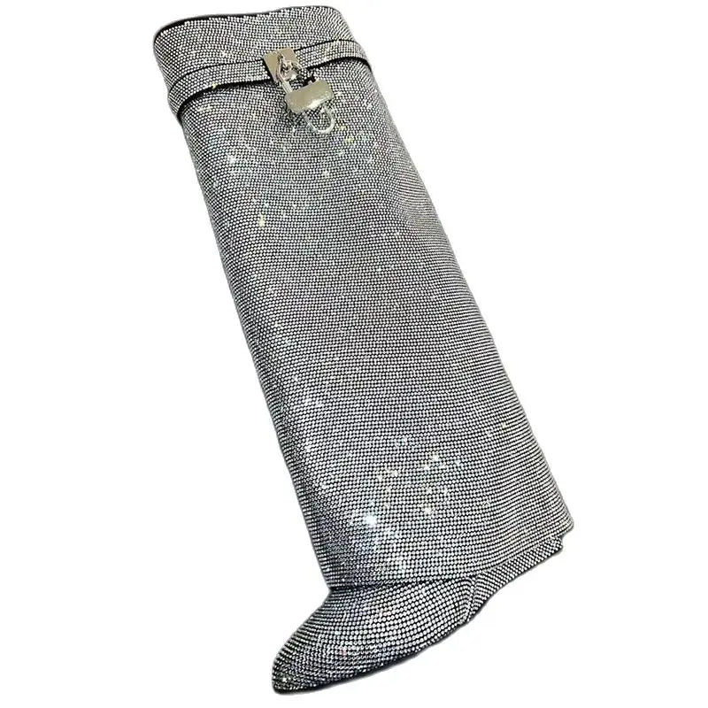 DCDI Harlem Lights Diamond Studded Knee High Boots