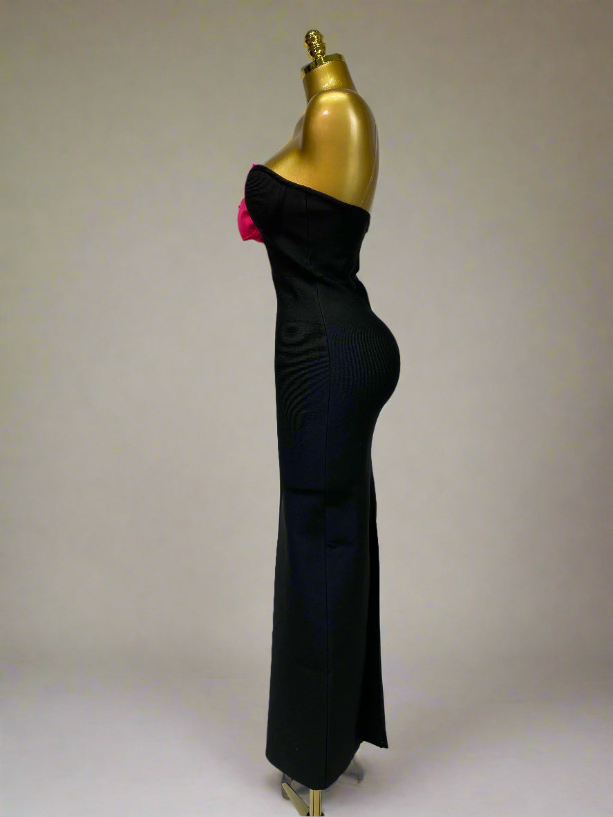 DS Designer 77-8888 Elegant Strapless Bandage Evening Gown