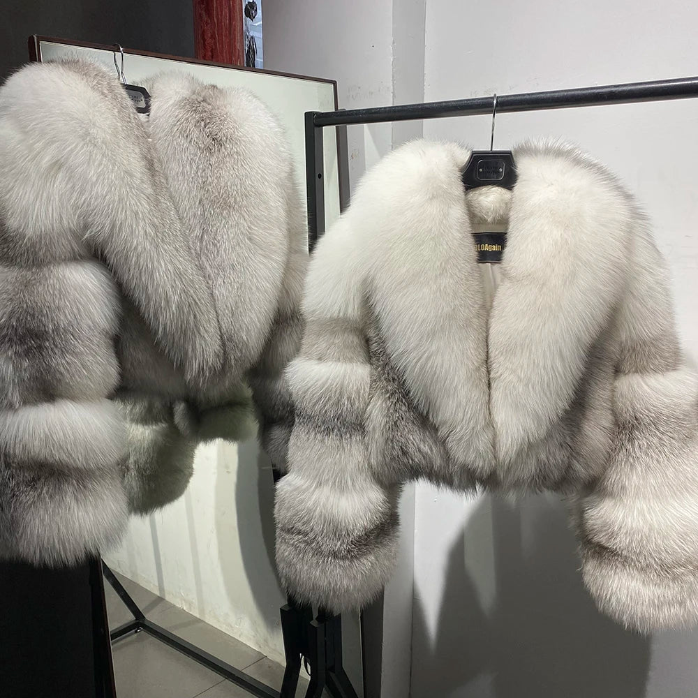 DS Real Foxy Fur Women's Cropped Fur Jacket
