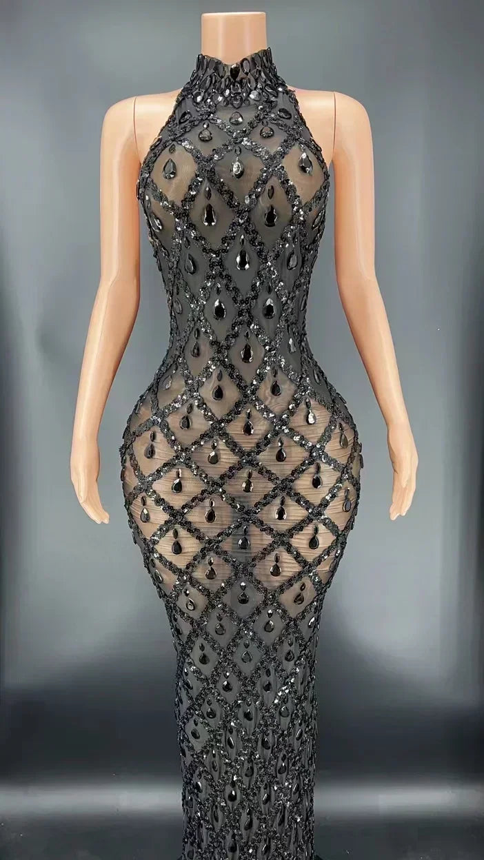DCDI Angles Luxury Diamond Studded Evening Gown