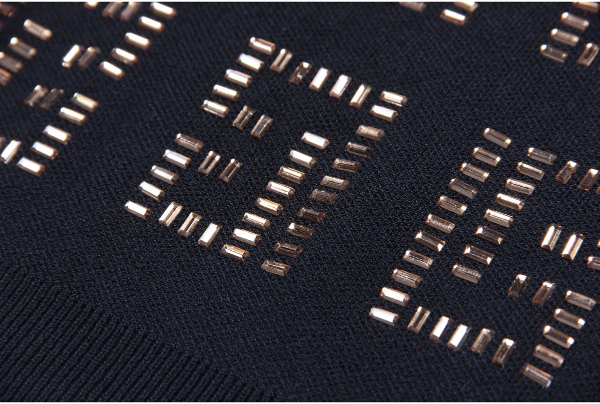 DCDI Amazed Luxury Studded Woven Fitted Dress