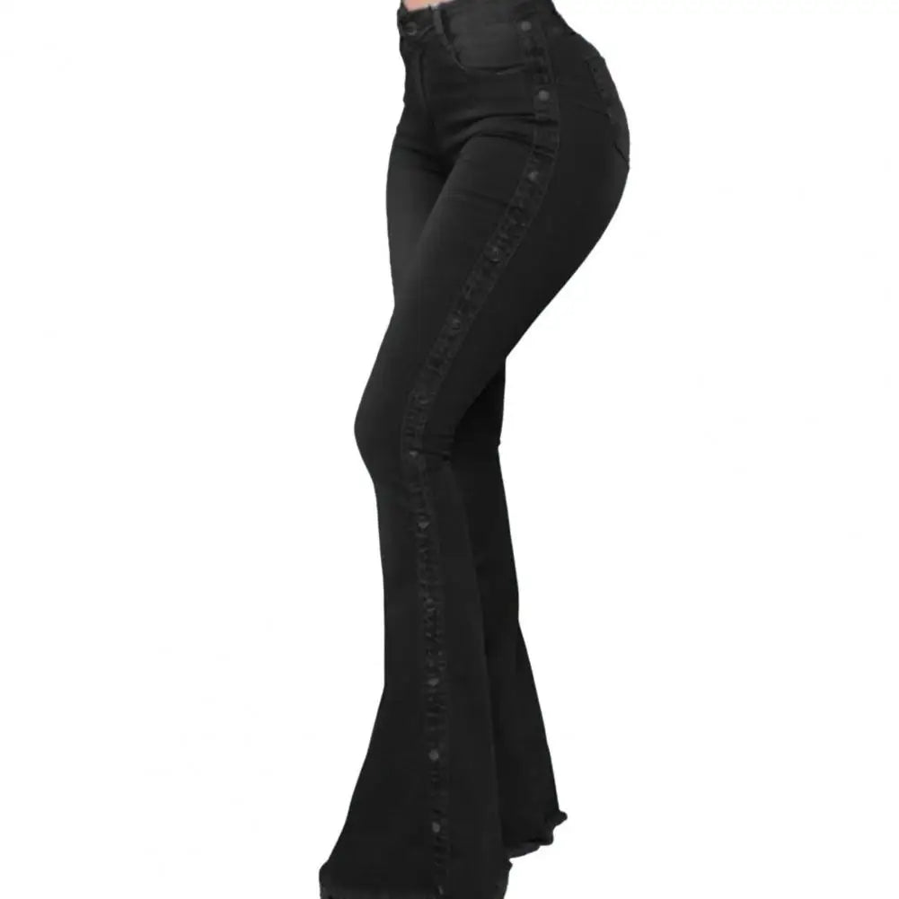DS Designer 789-5474 High-Waist Skinny Flare Jeans
