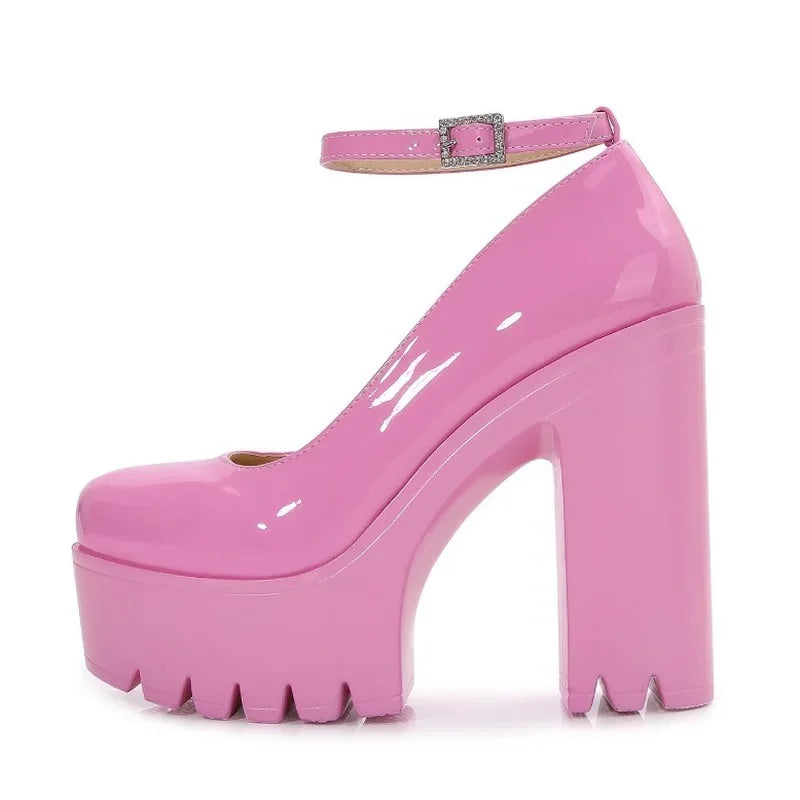 DS Designer Ariah Chunky Heel Platform MaryJane's