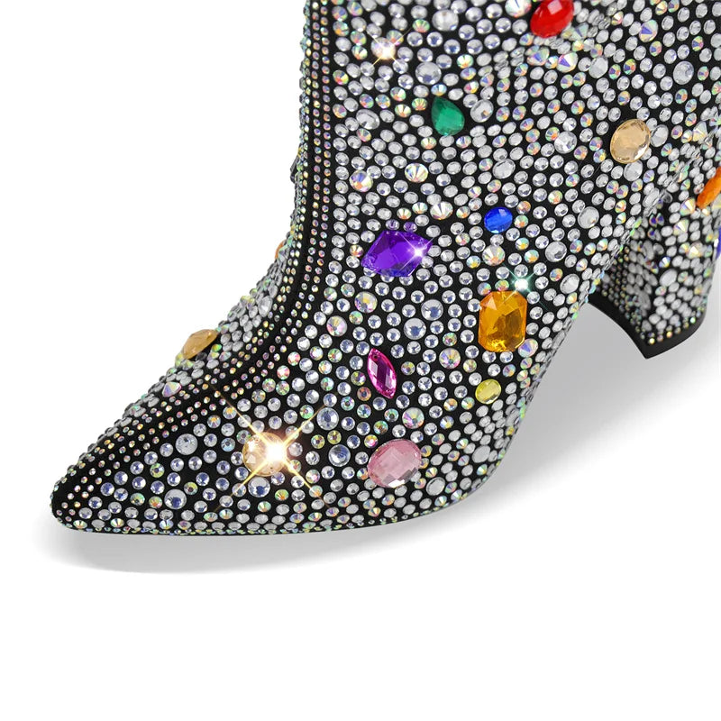 DCDI Crescent City Diamond Studded Knee High Boots
