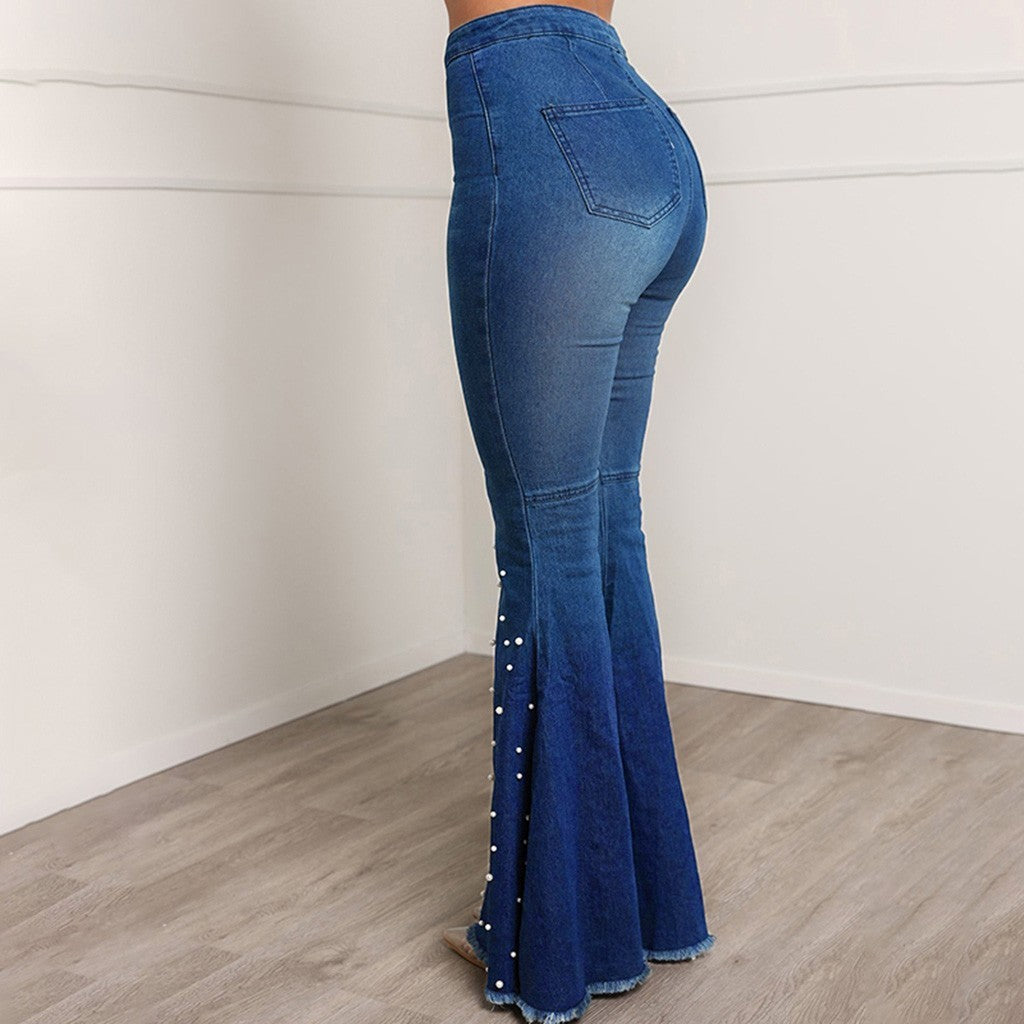 DS Designer 1963-73 Premium Denim Luxury Flare Bell Bottom Jeans