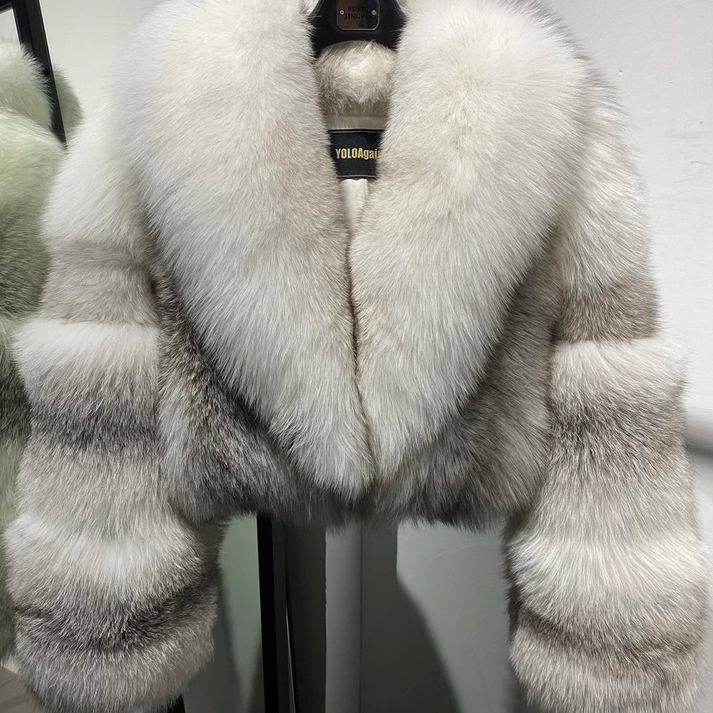 DS Real Foxy Fur Women's Cropped Fur Jacket