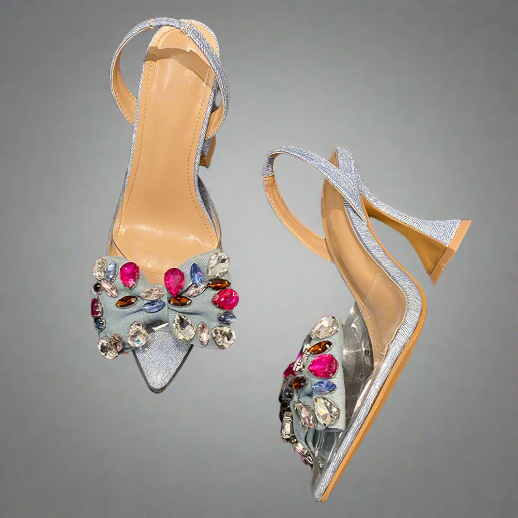 DCDI Bougie Denim Plunge Pumps