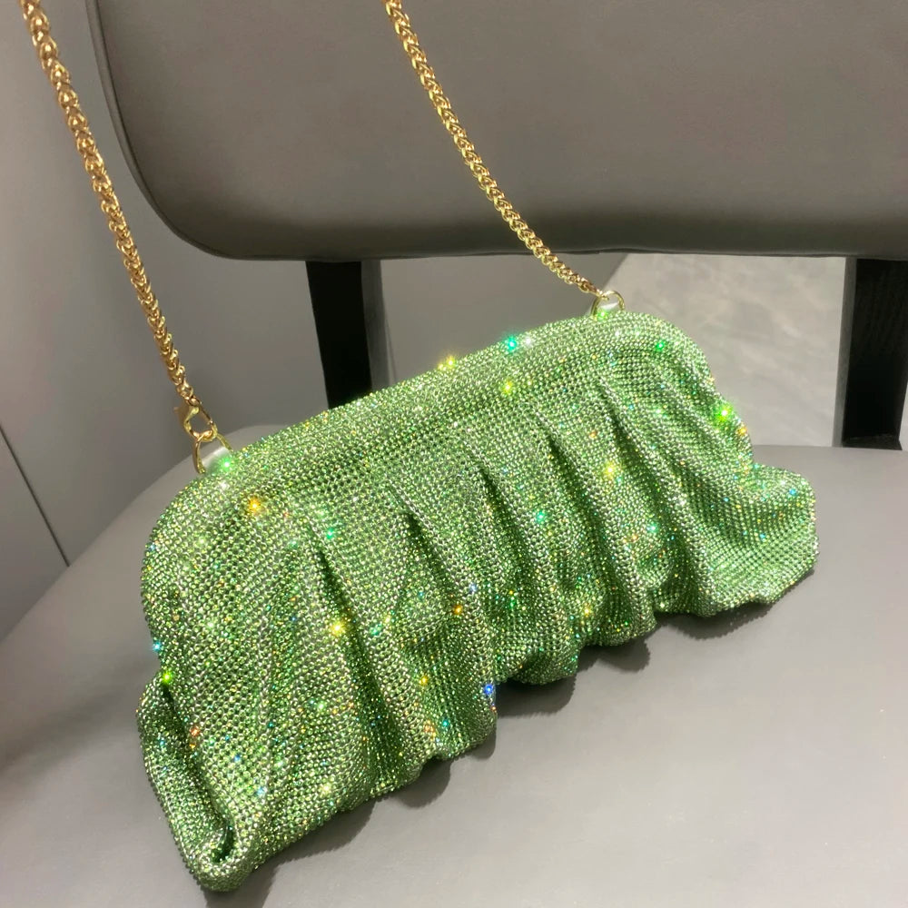 DCDI Heiress Handmade Diamond Studded Luxury Evening Clutch Handbag