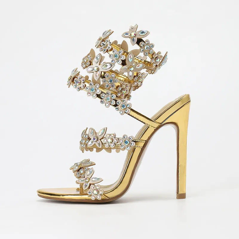 DCDI Butterfly Blossoms Luxury High Heel Sandals