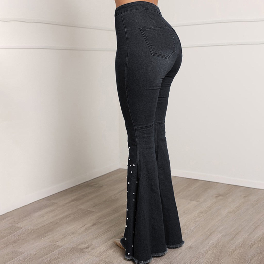 DS Designer 1963-73 Premium Denim Luxury Flare Bell Bottom Jeans