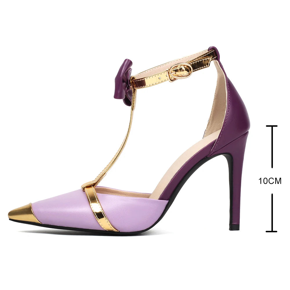DS Designer Lola T-Strap Heels