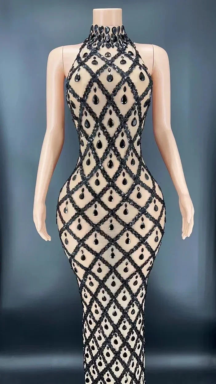 DCDI Angles Luxury Diamond Studded Evening Gown