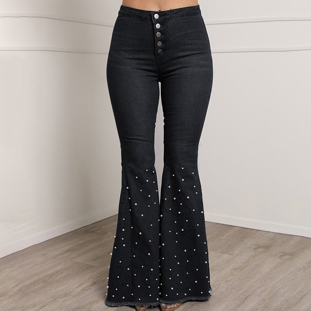 DS Designer 1963-73 Premium Denim Luxury Flare Bell Bottom Jeans