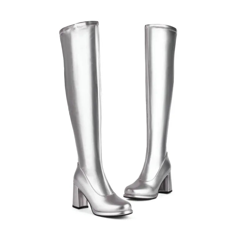 DS Designer 7737-8443 Over The Knee Block Heel Boots