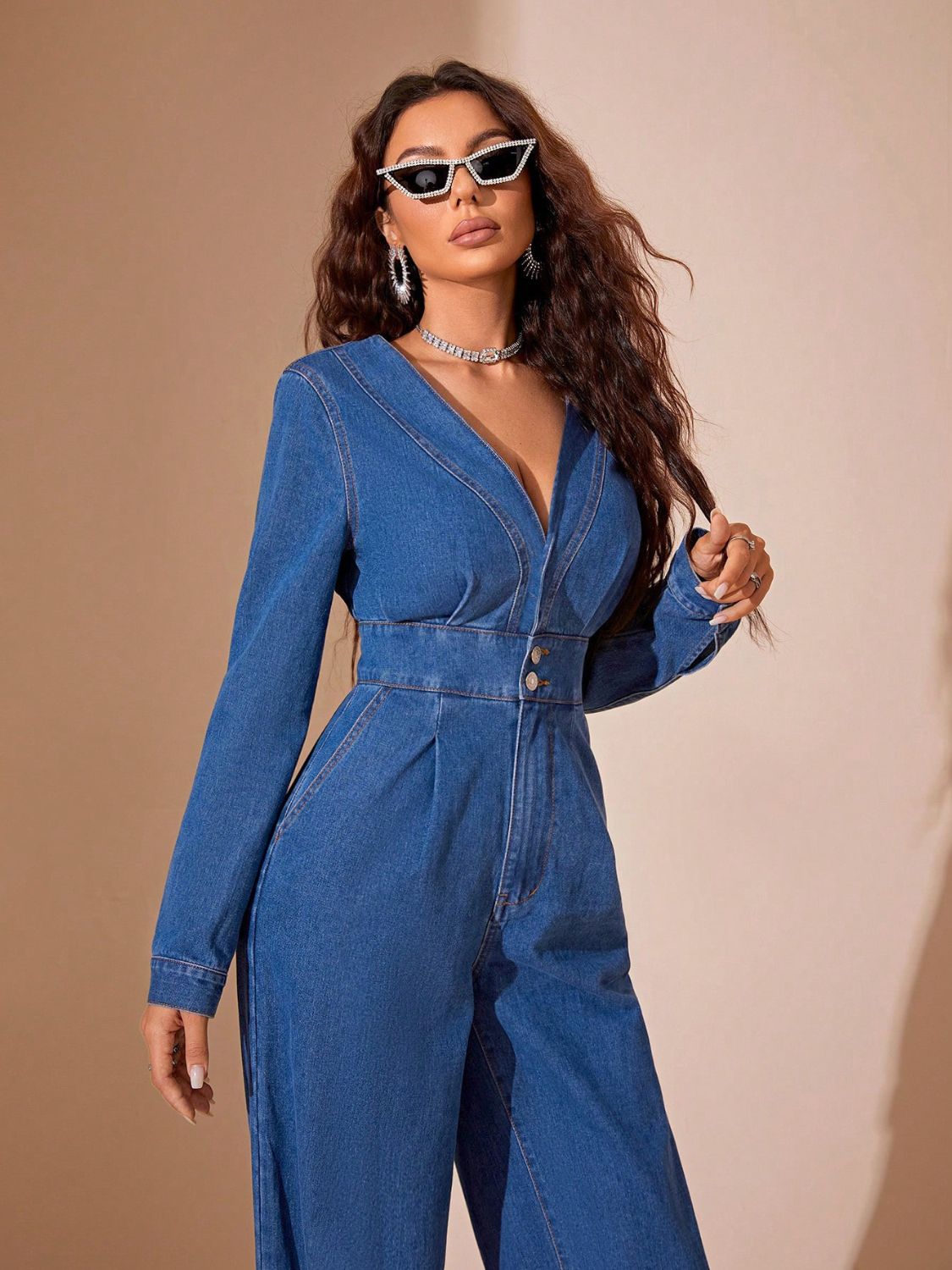 DS Fancier 99-119 Premium Denim Jumpsuit