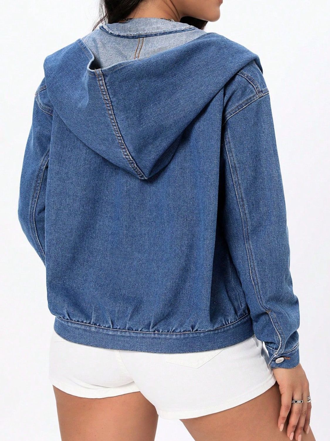 DS Premium Denim Luxury H20 Hooded Denim Jacket