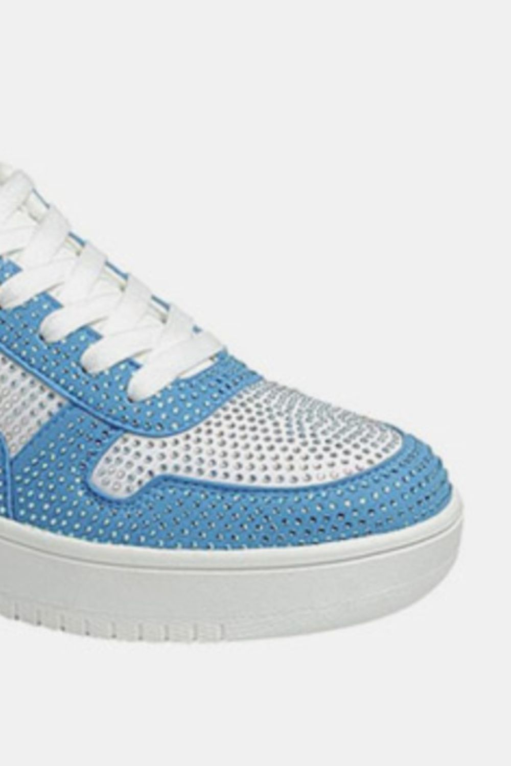 DCDI Rhinestone Platform Flat Sneakers