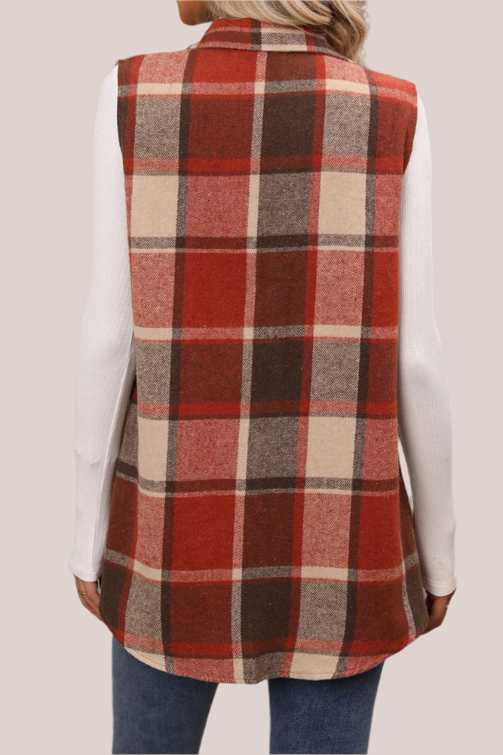 DS Simply Diva Plaid Vest