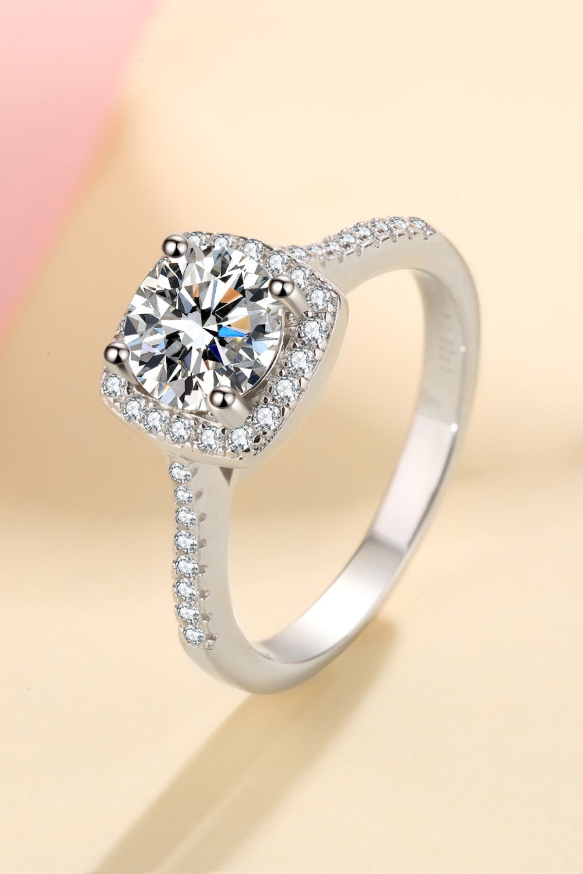 DCDI Blissful 1 Carat Moissanite 925 Sterling Silver Ring