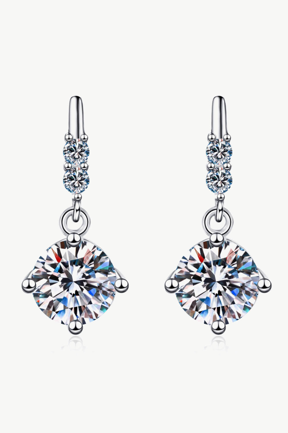 DCDI Simply Amazed 0.5 Carat Moissanite Drop Earrings