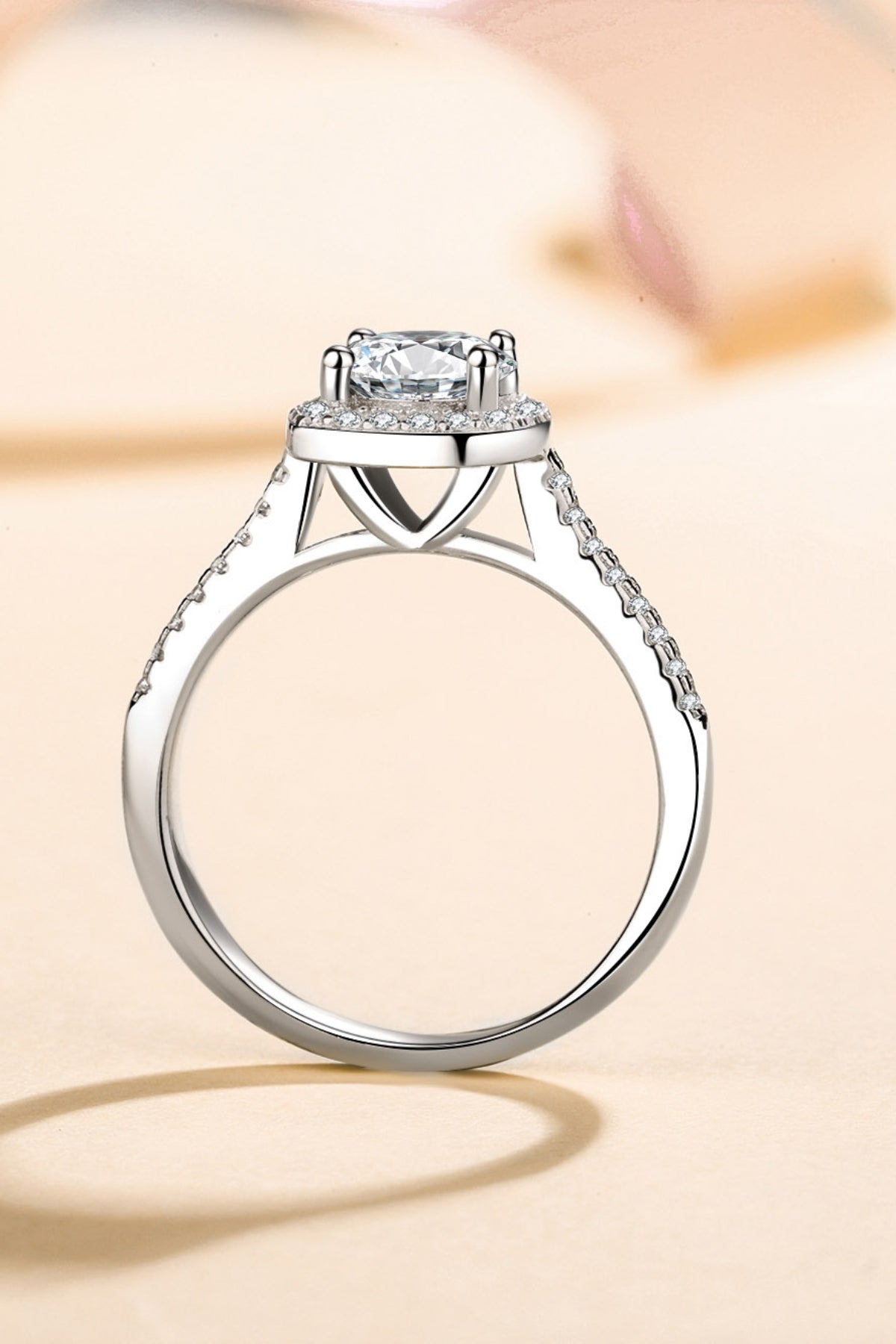 DCDI Blissful 1 Carat Moissanite 925 Sterling Silver Ring