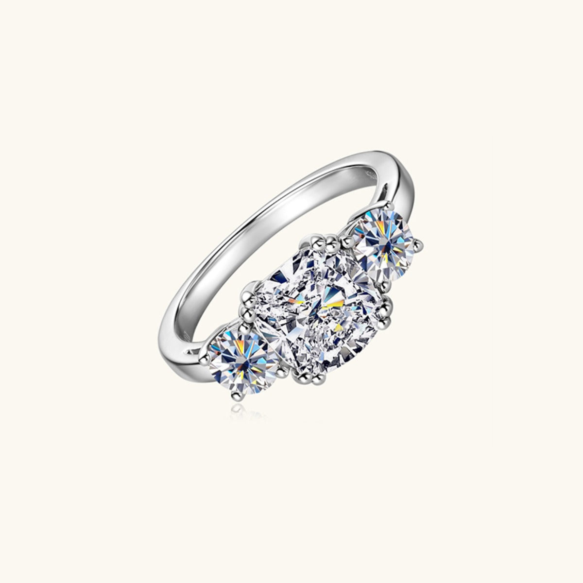 DCDI 3.5 Carat VVS1 Moissanite 925SS Ring